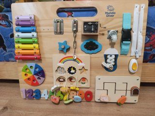 Tablero Montessori Actividades Madera