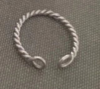 Anillo Genoveva niña plata trenzado