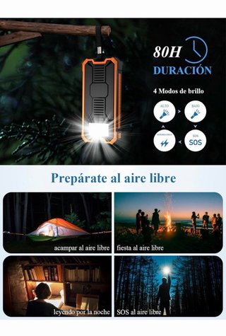 Caricatore Solare 20000mAh PD20W Power Bank