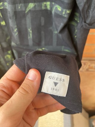 Camiseta Guess Negra Talla XL