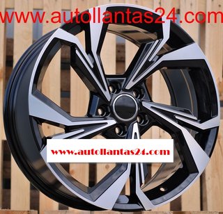 8827 JUEGO DE 4 LLANTAS AUDI RS BLACK META r218700