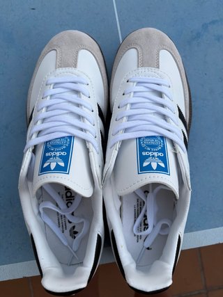 Adidas Samba Blancas y negras Talla 42