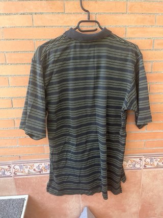 Polo Ralph Lauren Rayas Negro Verde Oliva