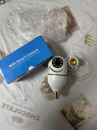 Cámara de vigilancia WiFi 360° E27 visión nocturna