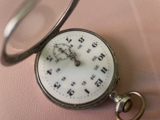 Reloj bolsillo plata 800 Art Nouveau averiado