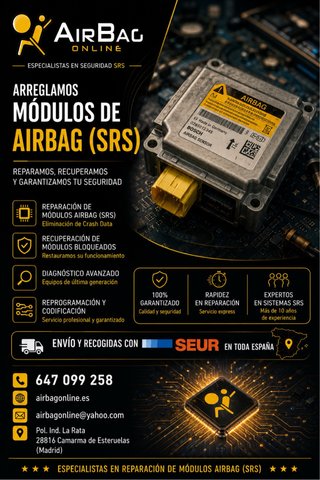Reparacion de modulos Airbag.