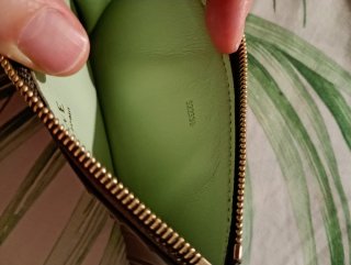 Tarjetero Loewe Piel Napa Verde Oliva