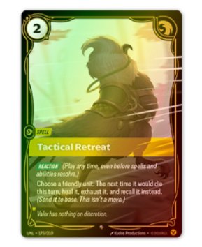 Táctica de Retirada - Carta de Juego