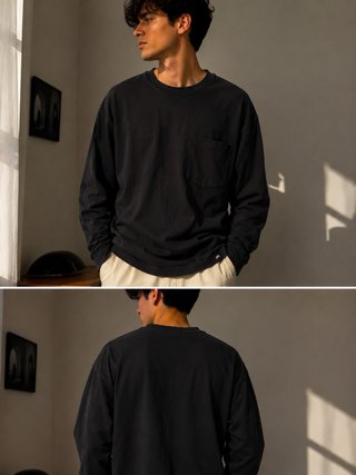 Camiseta Stussy Manga Larga Negra Talla M