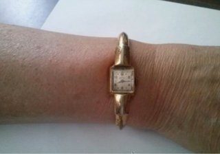 Reloj señora Erguel Suizo Plaqué Oro averiado