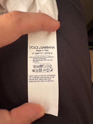 Dolce & Gabbana Camiseta Blanca Talla M
