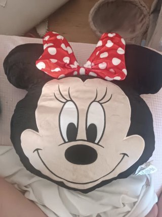 Peluche Cojín Minnie y mono