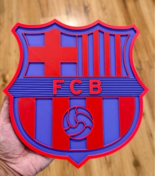 scudo FCB Calcio Rosso Blu