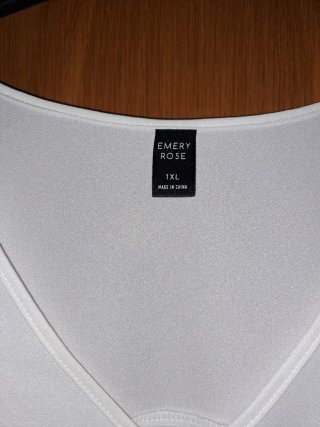 Blusa blanca talla grande