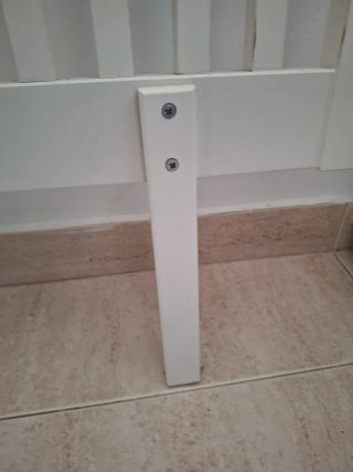 Cabecero de madera blanco