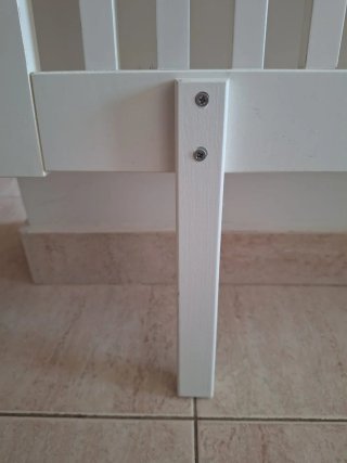 Cabecero de madera blanco