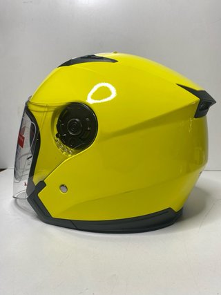 : Casco Moto Jiekai Amarillo Neón Talla M