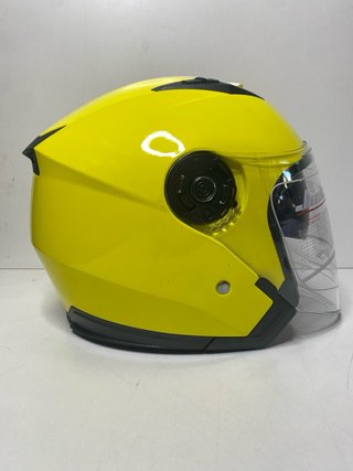 : Casco Moto Jiekai Amarillo Neón Talla M