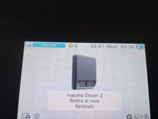Gioco nintendo 2ds.Inazuma Eleven 2.Bufera di Neve