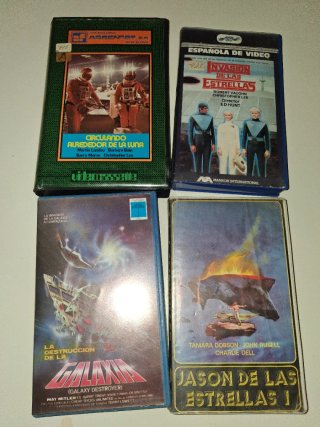 Lote 4 VHS Películas Sci-Fi
