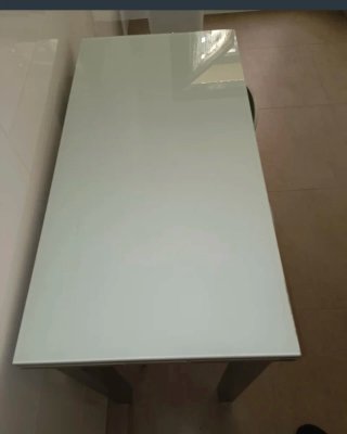 Mesa de cocina Hol car cristal y metal,