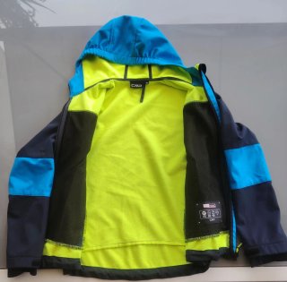 Chaqueta CMP azul y negra con capucha. Talla 152