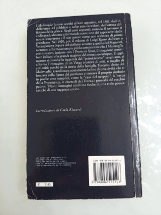 romanzo I Malavoglia di Giovanni Verga Mondadori