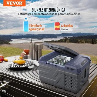 VEVOR Nevera de Compresión Portátil 9L Mini Nevera