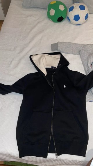 Sudadera Polo Ralph Lauren Negra Cremallera