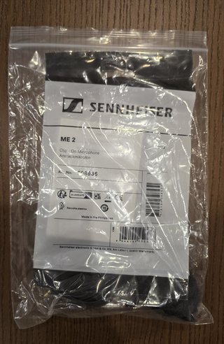Sennheiser ME 2 Micrófono Clip-On Negro