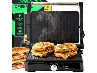 Parrilla Panini y Sandwichera Plegable 180° 2200W