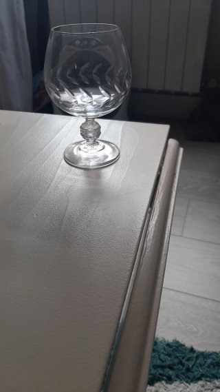 Lote de 38 copas de cristal tallado vintage