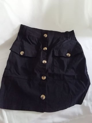 Falda Mini negra elastizada talla M