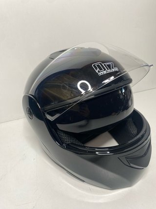 : Casco Moto Modular ORZ Negro Brillo