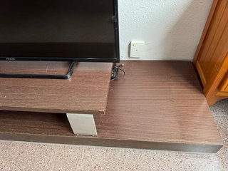 Mueble TV moderno cajonera y estante