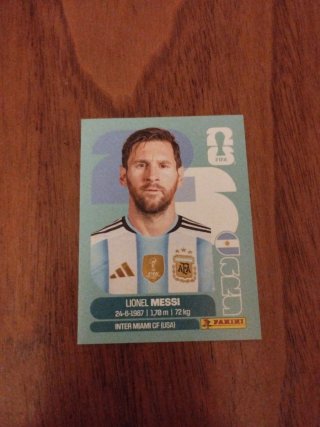 Cromo Messi Panini Mundial 2026.