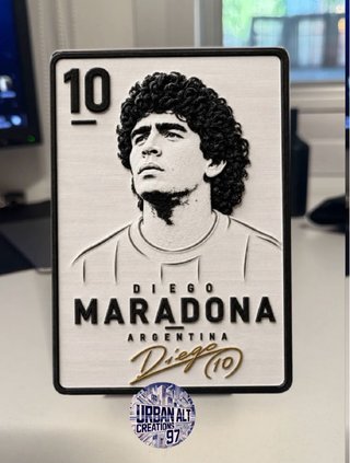 Diego Maradona 10 Argentina Card