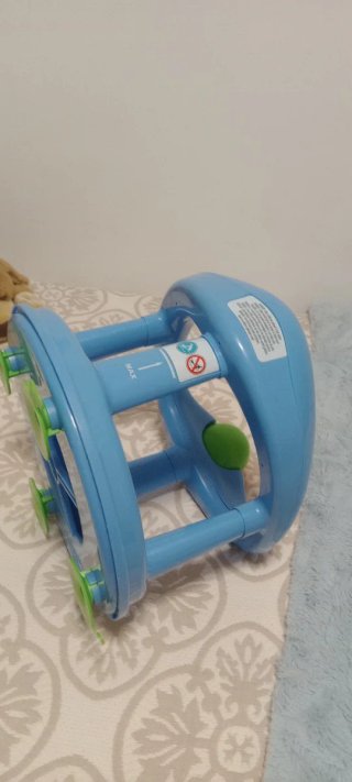 Asiento de baño para bebé azul