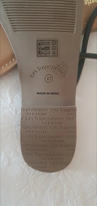 Sandali Les Tropeziennes neri e cuoio
