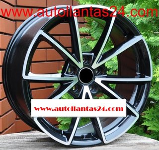 8838 JUEGO DE 4 LLANTAS AUDI RS BLACK  MET r160263