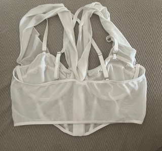 Top Corsé Blanco Transparente