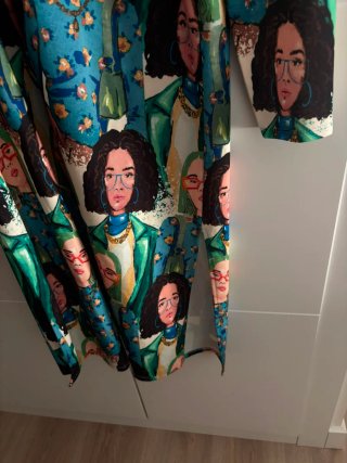 Vestido estampado mujeres
