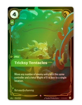 Tricksy Tentacles - Carta de Juego