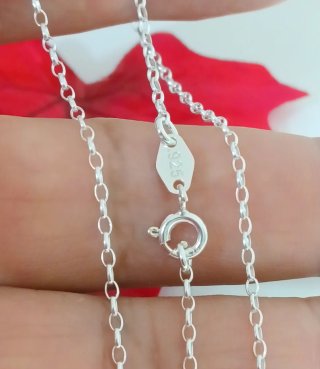 Cadena Rolo Plata de Ley 50cm