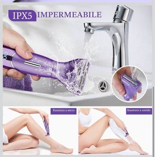 Rasoio Elettrico Donna 6 In 1 Viola