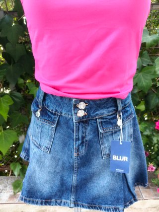 Minifalda vaquera Tiffosi azul