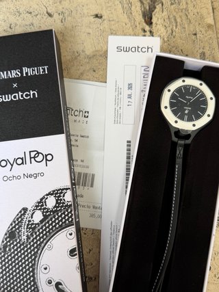 Swatch Royal Pop Ocho Negro AP x Original