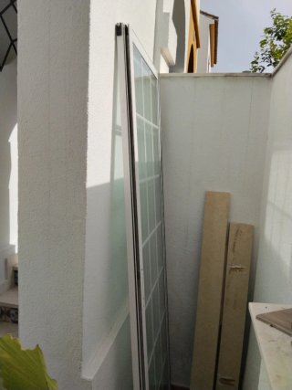 Puerta corredera aluminio cierre exterior completo