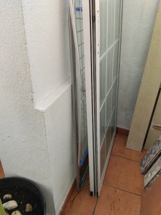 Puerta corredera aluminio cierre exterior completo