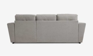 Sofá Cama Chaise Longue Tela Arena Claro
